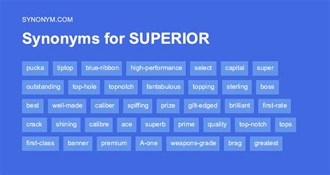 superior synonym